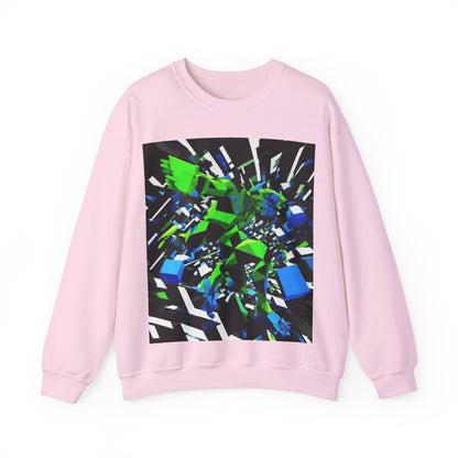 boostlete-pr-season-scene-sprinter-3d-geometric-0896 — Unisex Heavy Blend Crewneck (G18000)