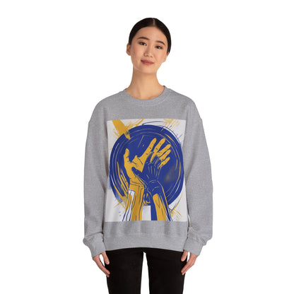 boostlete-am-crew-scene-athlete-neon-vector-0304 — Unisex Heavy Blend Crewneck Sweatshirt (Gildan)