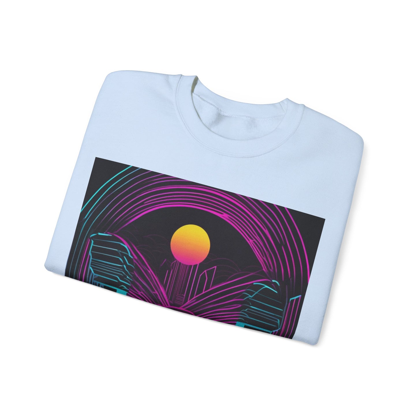 boostlete-rise-grind-icon-sunrise-motion-paper-0962 — Unisex Heavy Blend Crewneck (G18000)