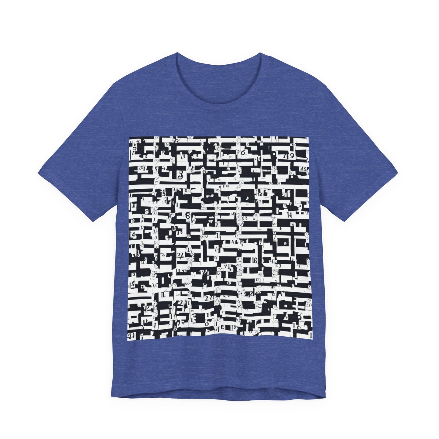 boostlete-iron-intent-pattern-plate-number-badge-0171 — Unisex Jersey Short Sleeve (B+C 3001)