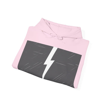 boostlete-am-crew-icon-lightning-glitch-vector-0590 — Unisex Heavy Blend Hoodie (G18500)