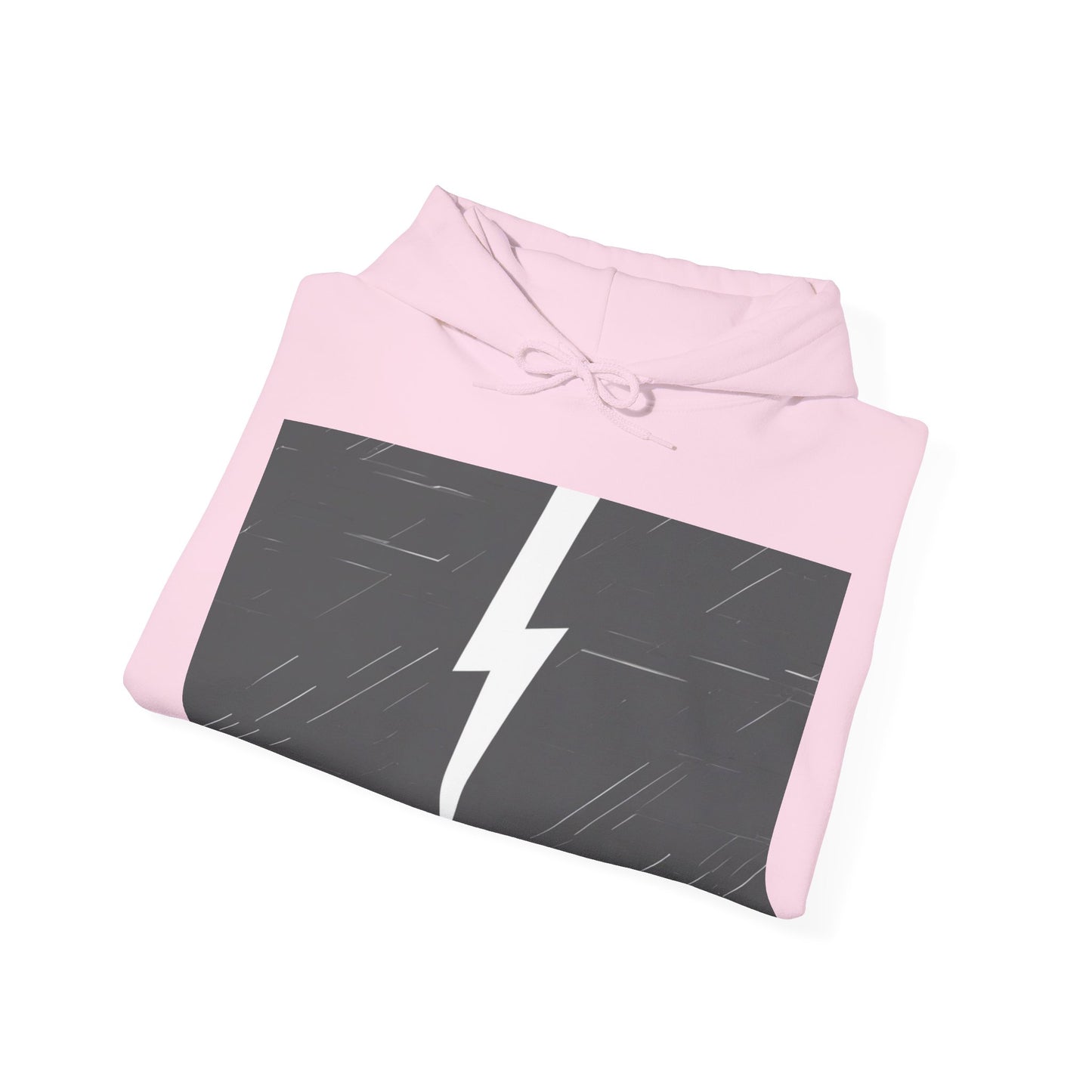 boostlete-am-crew-icon-lightning-glitch-vector-0590 — Unisex Heavy Blend Hoodie (G18500)