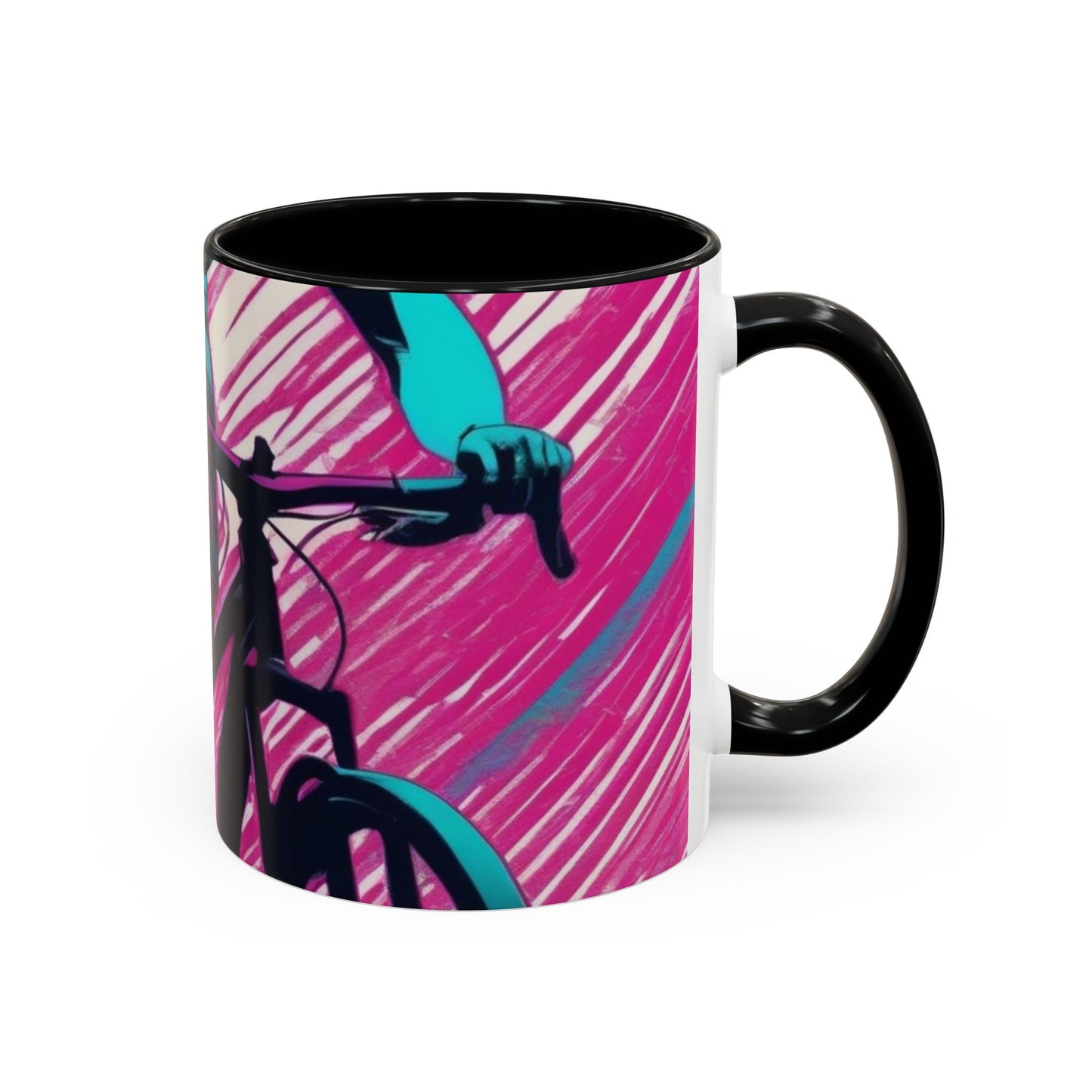 boostlete-field-day-scene-cyclist-glitch-engraved-0256 — Accent Mug 11oz/15oz