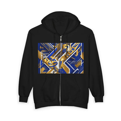 boostlete-am-crew-type-progress-beats-perfect-diagonal-modern-0209 — Unisex Heavy Blend Full-Zip Hooded Sweatshirt