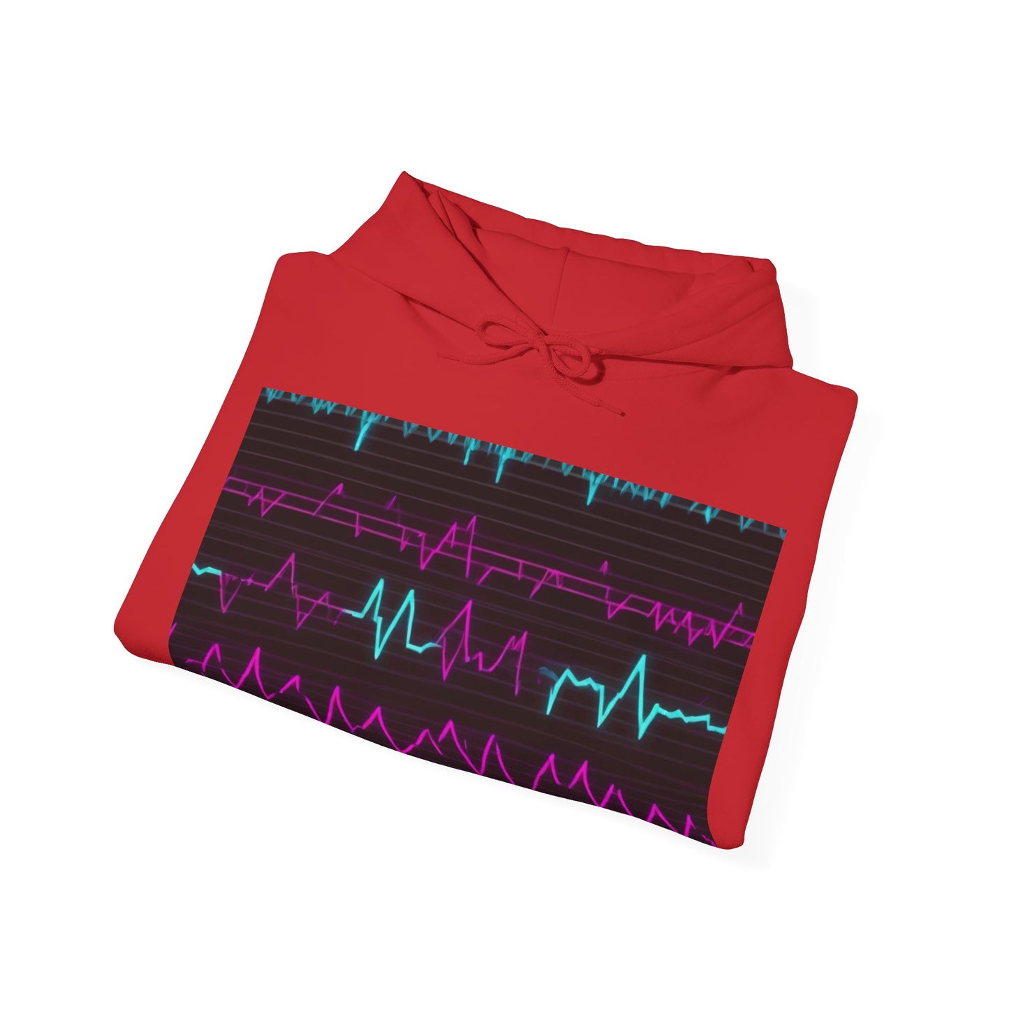 boostlete-boost-mode-pattern-ekg-modern-0111 — Unisex Heavy Blend Hooded Sweatshirt (Gildan)