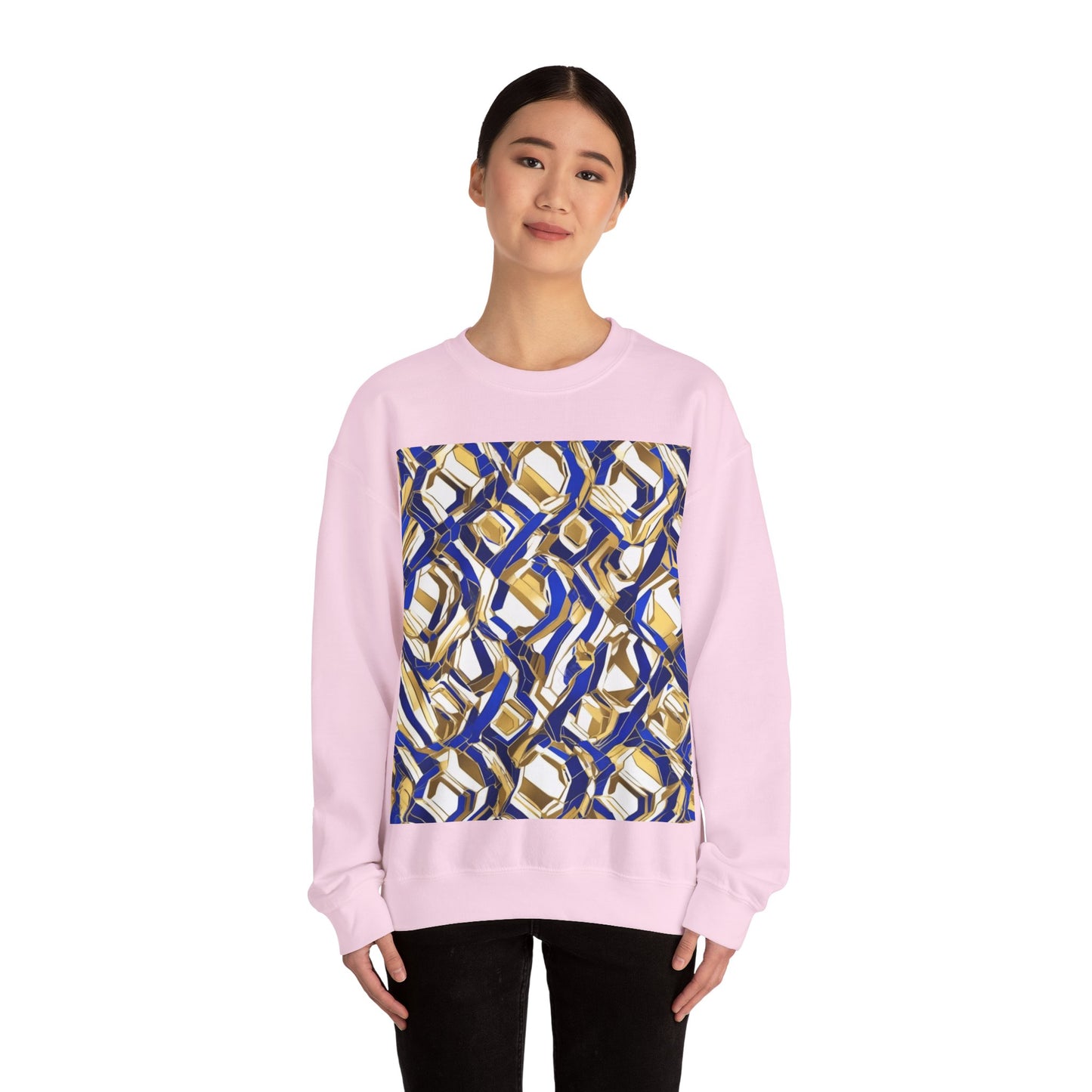 boostlete-boost-mode-pattern-hex-athletic-0611 — Unisex Heavy Blend Crewneck (G18000)