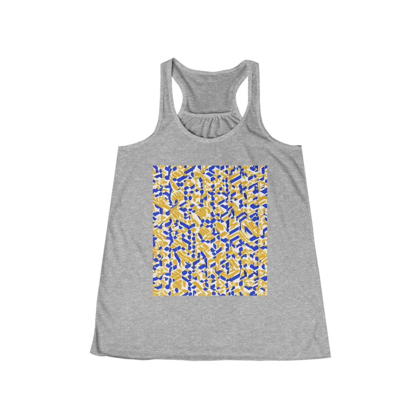 boostlete-rise-grind-pattern-sprint-isometric-0319 — Women's Flowy Racerback Tank (B+C 8800)