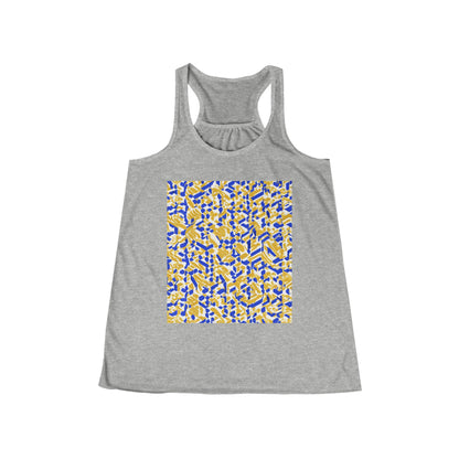 boostlete-rise-grind-pattern-sprint-isometric-0319 — Women's Flowy Racerback Tank (B+C 8800)