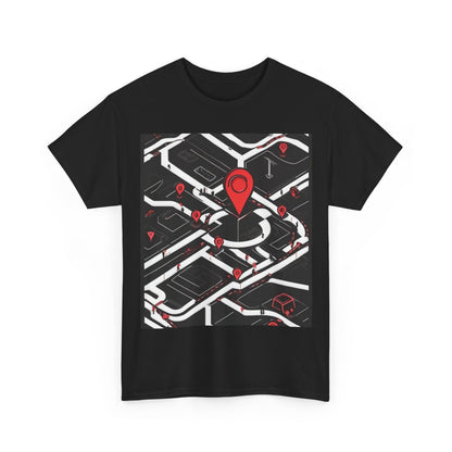 boostlete-am-crew-icon-map-matte-isometric-0094 — Unisex Heavy Cotton Tee (Gildan 5000)