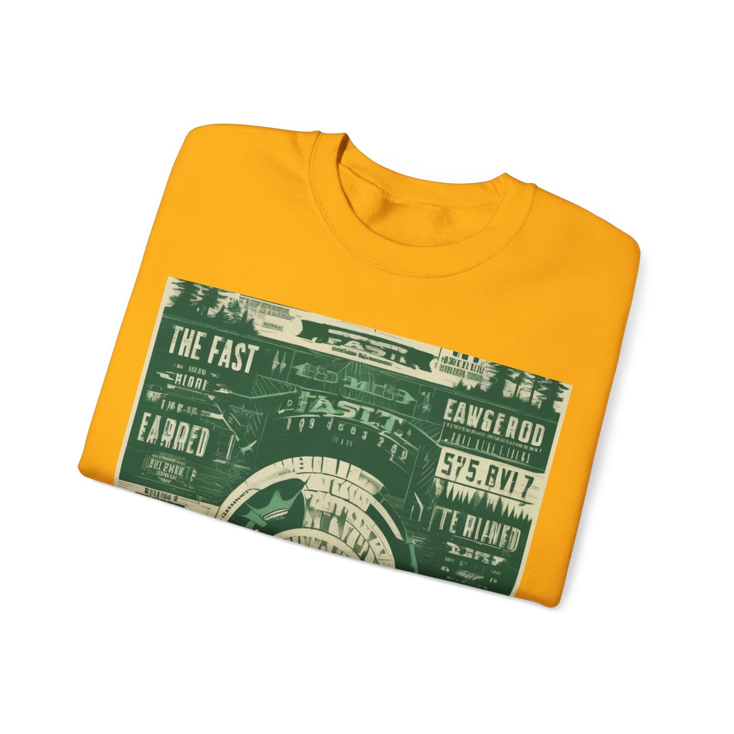 boostlete-mile-by-mile-type-fast-is-earned-big-blueprint-0041 — Unisex Heavy Blend Crewneck Sweatshirt (Gildan)