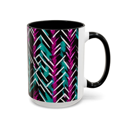 boostlete-recovery-progress-pattern-chevron-retro-0243 — Accent Mug 11/15oz