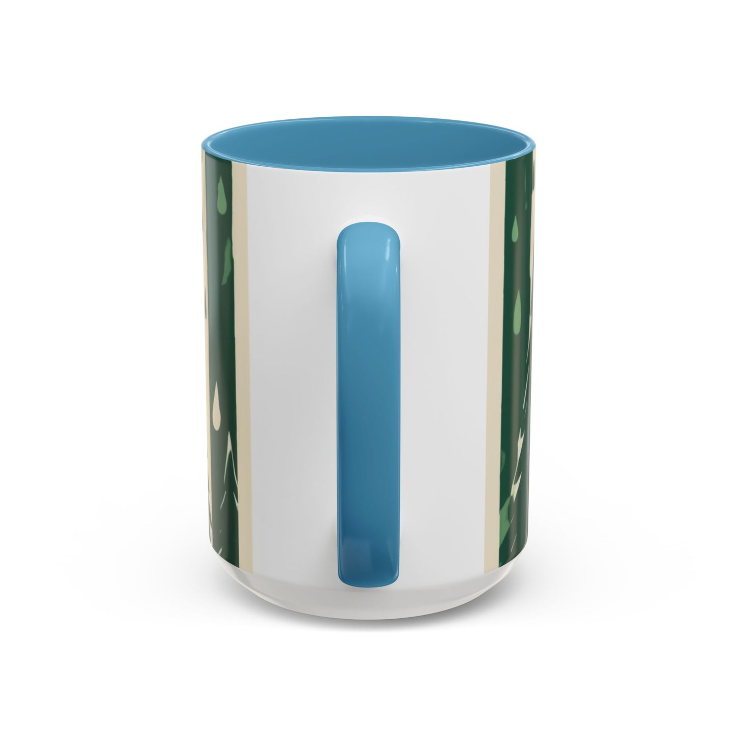 boostlete-quiet-power-icon-water-glitch-retro-0186 — Accent Mug 11/15oz