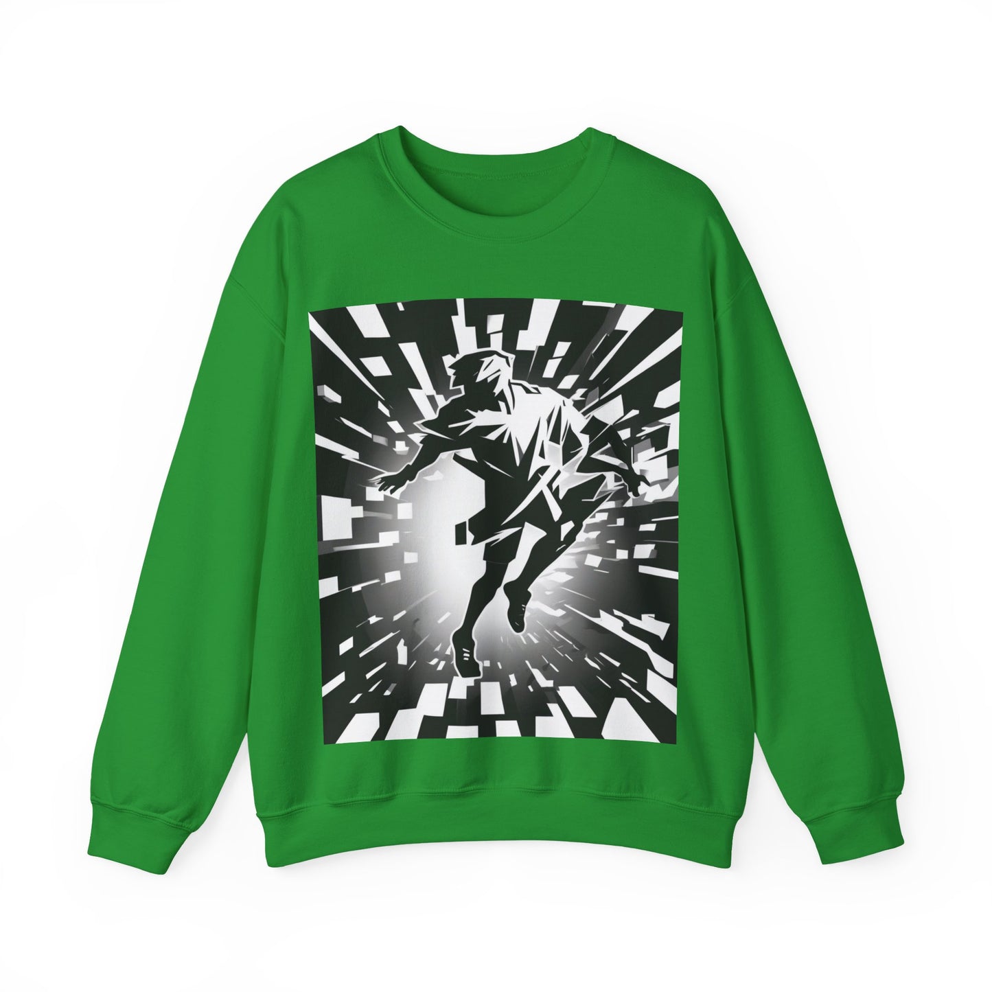 boostlete-am-crew-scene-sprinter-high-modern-0312 — Unisex Heavy Blend Crewneck Sweatshirt (Gildan)