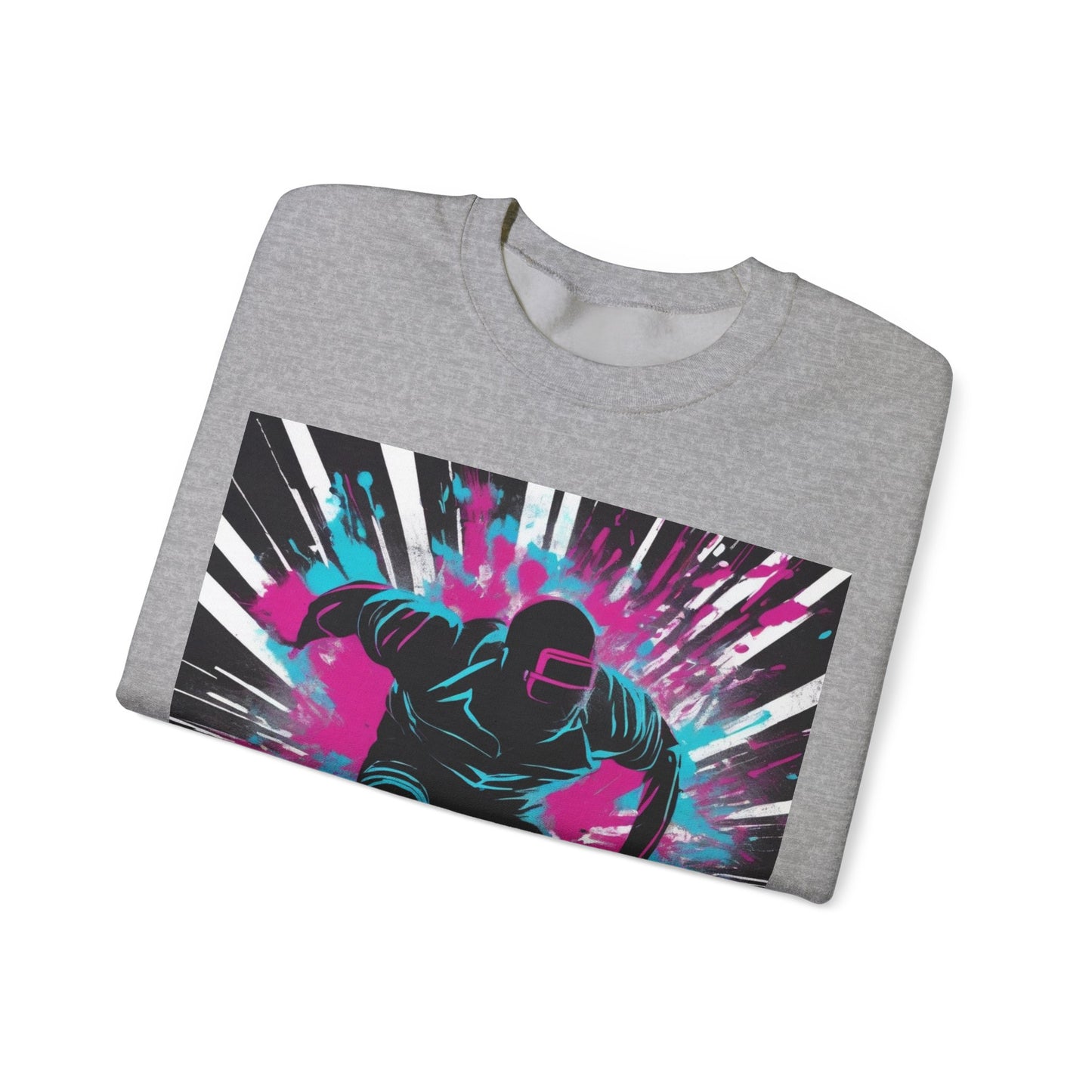 boostlete-recovery-progress-scene-sprinter-chalk-bold-0220 — Unisex Heavy Blend Crewneck Sweatshirt (Gildan)