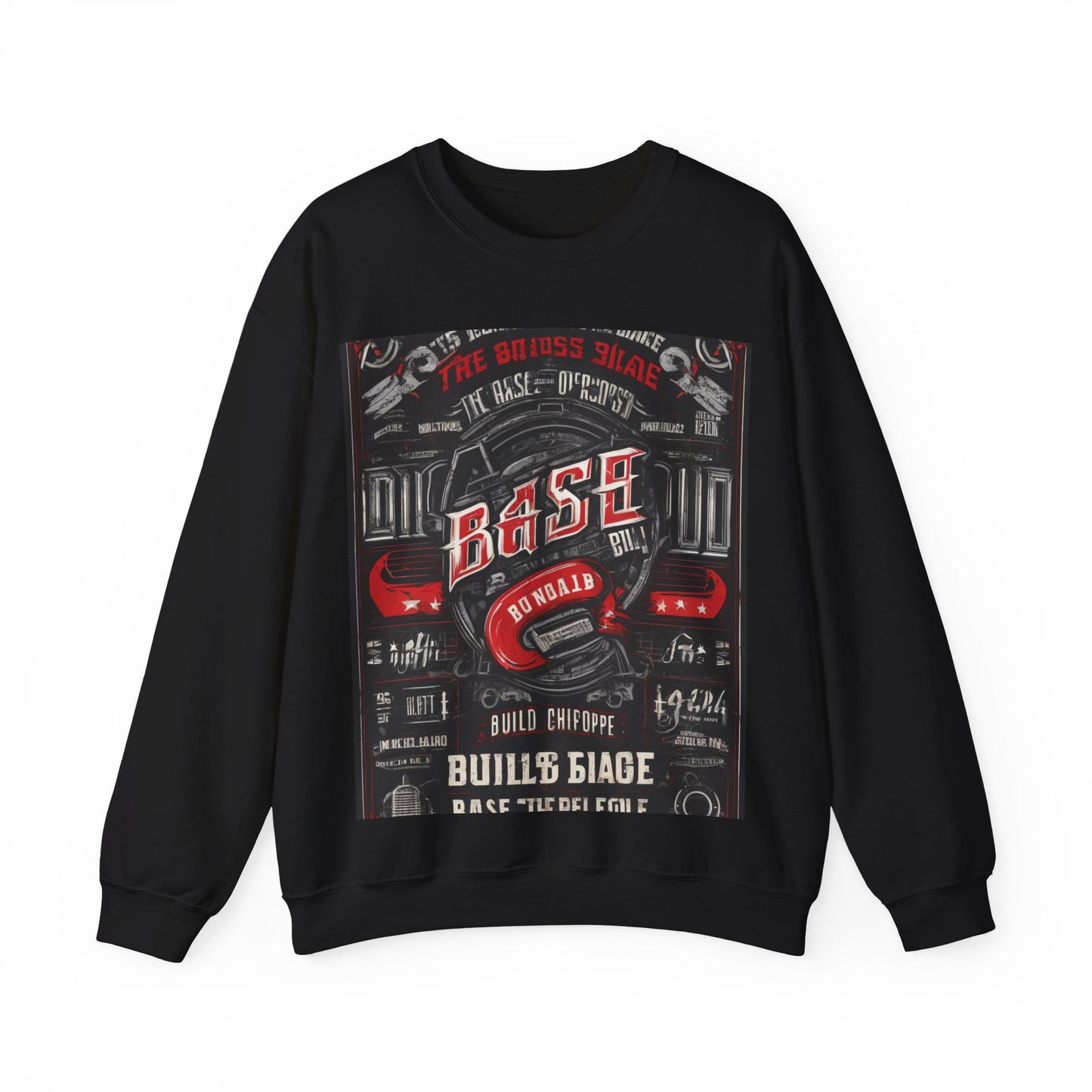 boostlete-boost-mode-type-build-the-base-micro-industrial-0785 — Unisex Heavy Blend Crewneck (G18000)