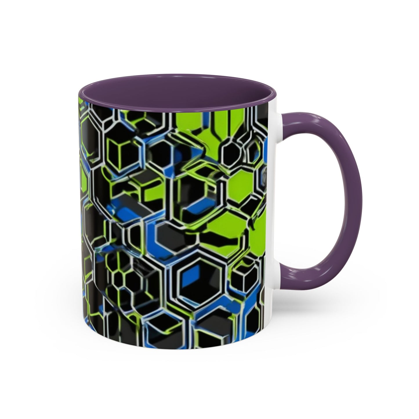 boostlete-recovery-progress-pattern-hex-blueprint-0007 — Accent Mug 11oz/15oz