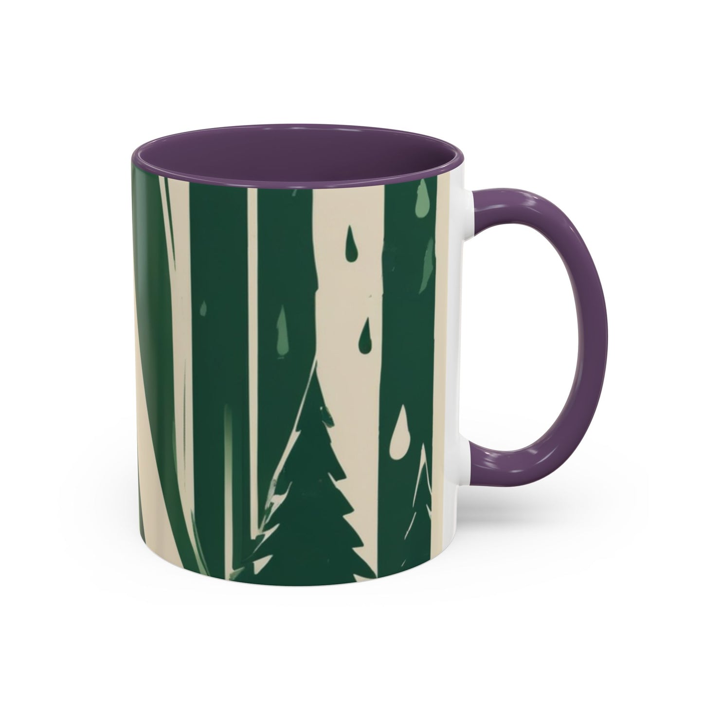boostlete-quiet-power-icon-water-glitch-retro-0186 — Accent Mug 11oz/15oz