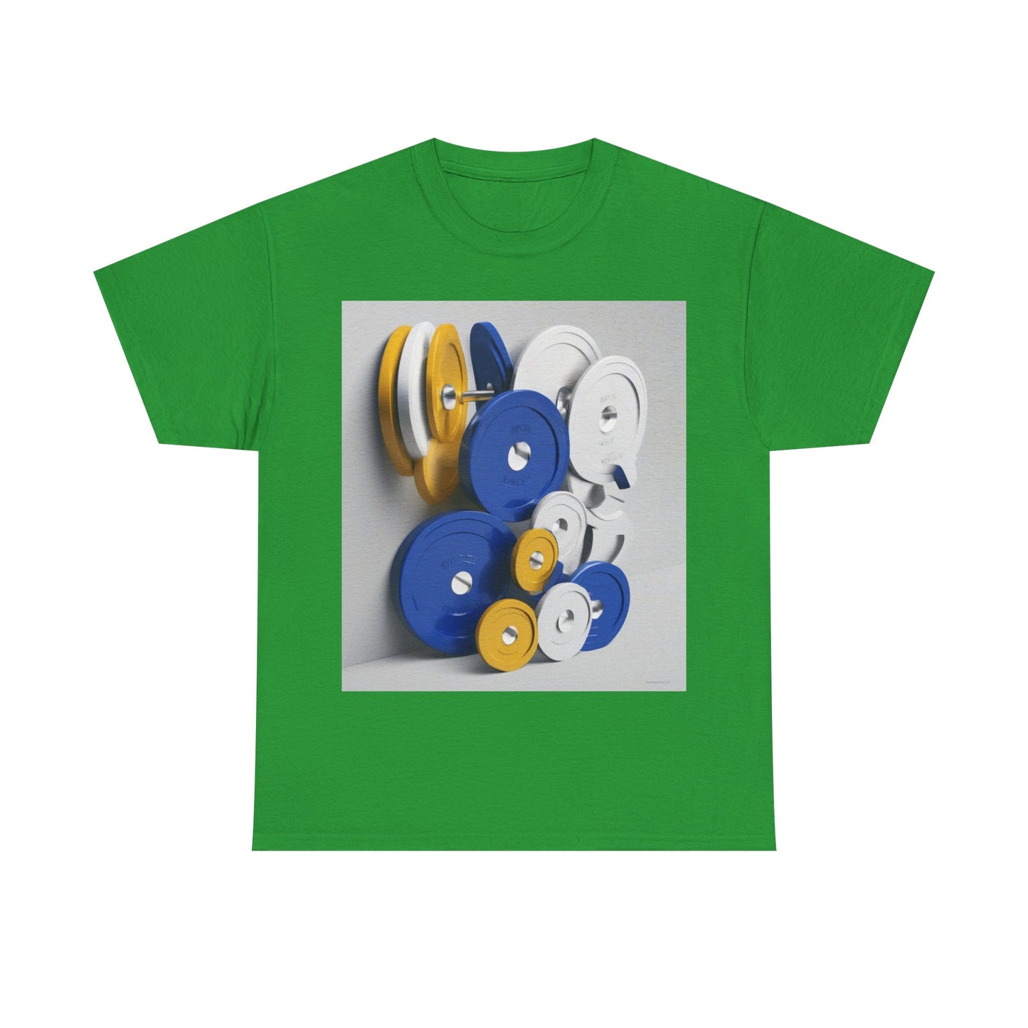 boostlete-field-day-icon-barbell-offset-geometric-0150 — Unisex Heavy Cotton Tee (Gildan 5000)