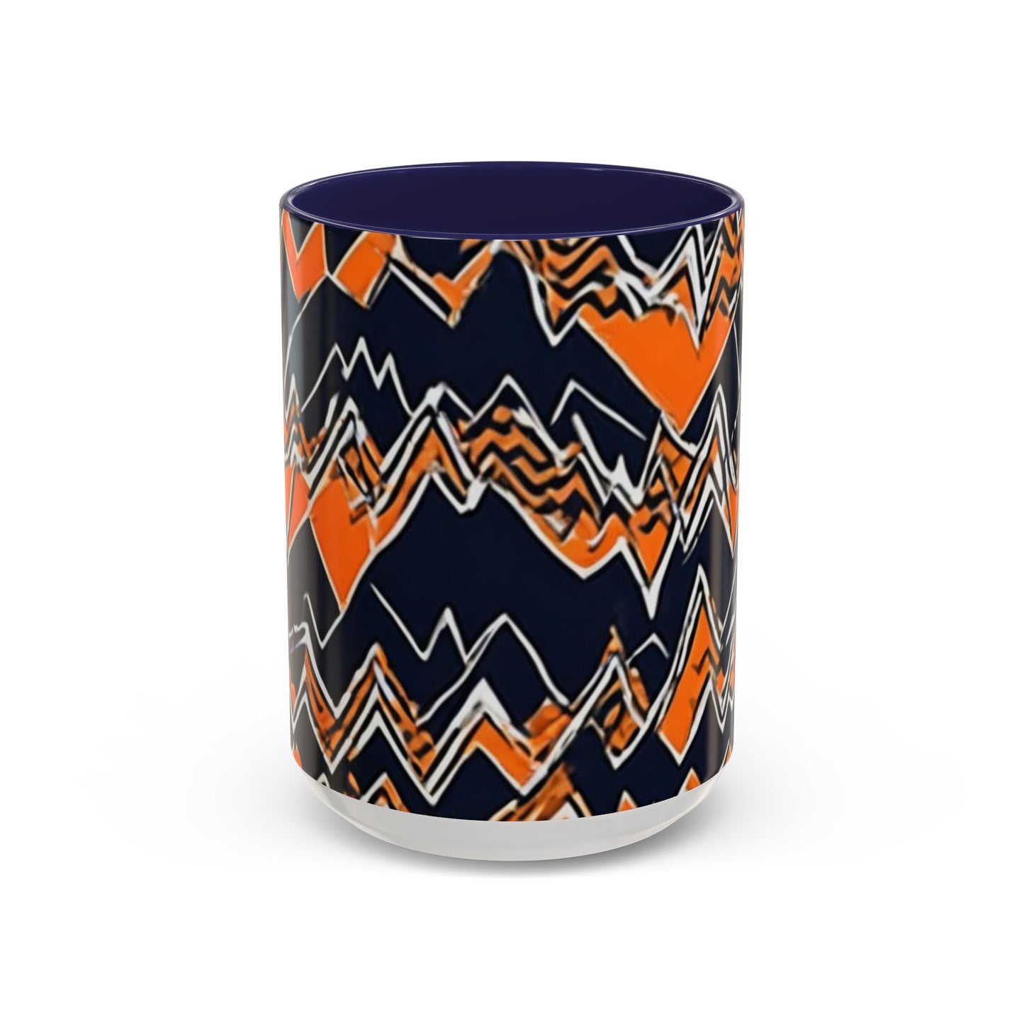 boostlete-headspace-pattern-ekg-industrial-0559 — Accent Mug 11/15oz