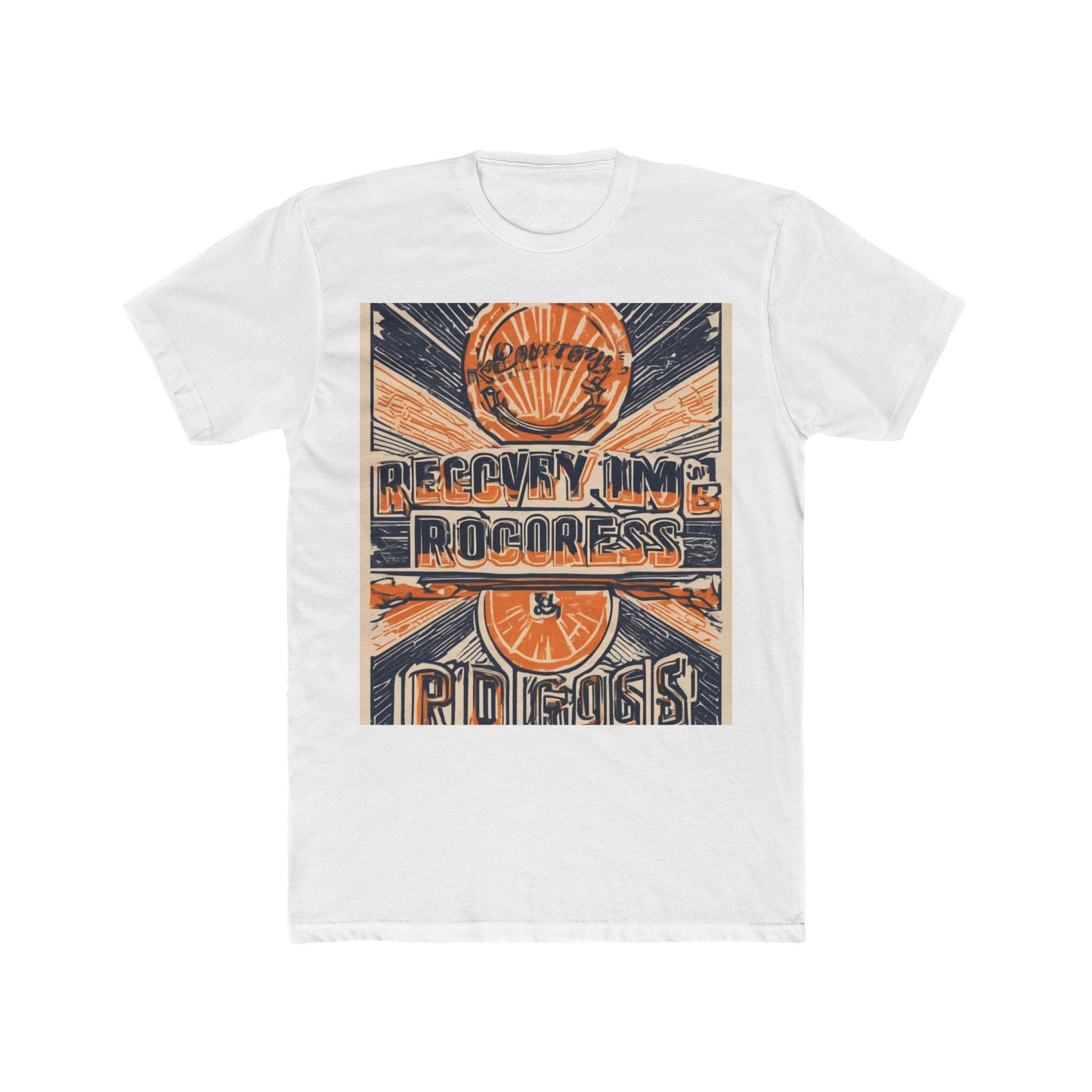 boostlete-boost-mode-type-recovery-progress-outline-over-solid-badge-0161 — Unisex Cotton Crew Tee (NL 3600)