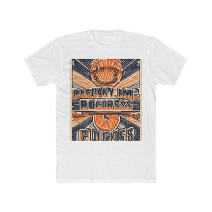 boostlete-boost-mode-type-recovery-progress-outline-over-solid-badge-0161 — Unisex Cotton Crew Tee (NL 3600)