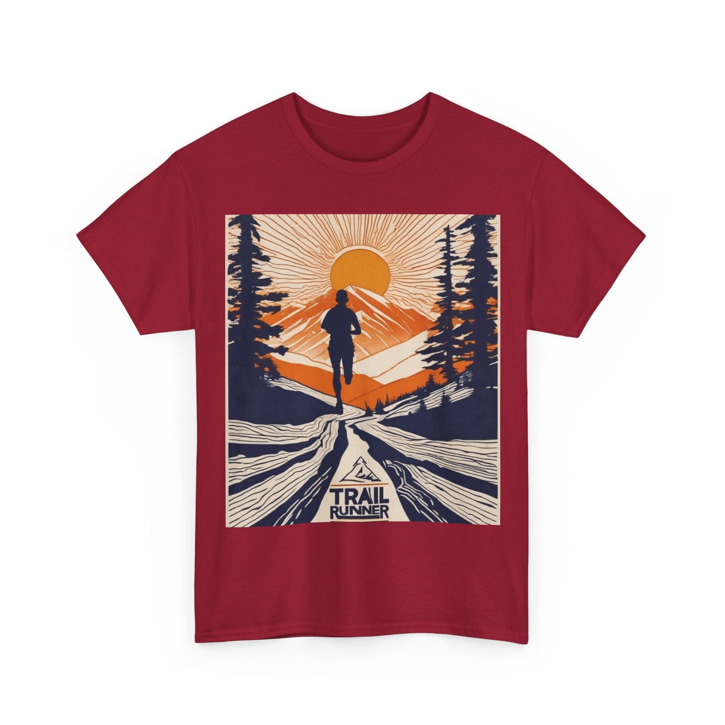 boostlete-iron-intent-scene-trail-glitch-badge-0100 — Unisex Heavy Cotton Tee (Gildan 5000)