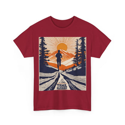 boostlete-iron-intent-scene-trail-glitch-badge-0100 — Unisex Heavy Cotton Tee (Gildan 5000)