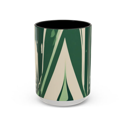 boostlete-quiet-power-icon-water-glitch-retro-0186 — Accent Mug 11/15oz