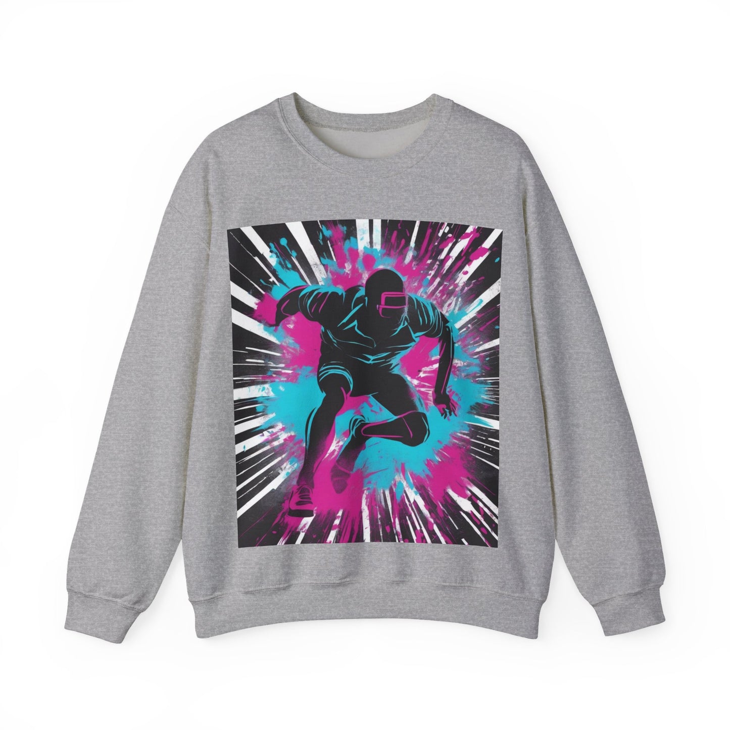 boostlete-recovery-progress-scene-sprinter-chalk-bold-0220 — Unisex Heavy Blend Crewneck Sweatshirt (Gildan)