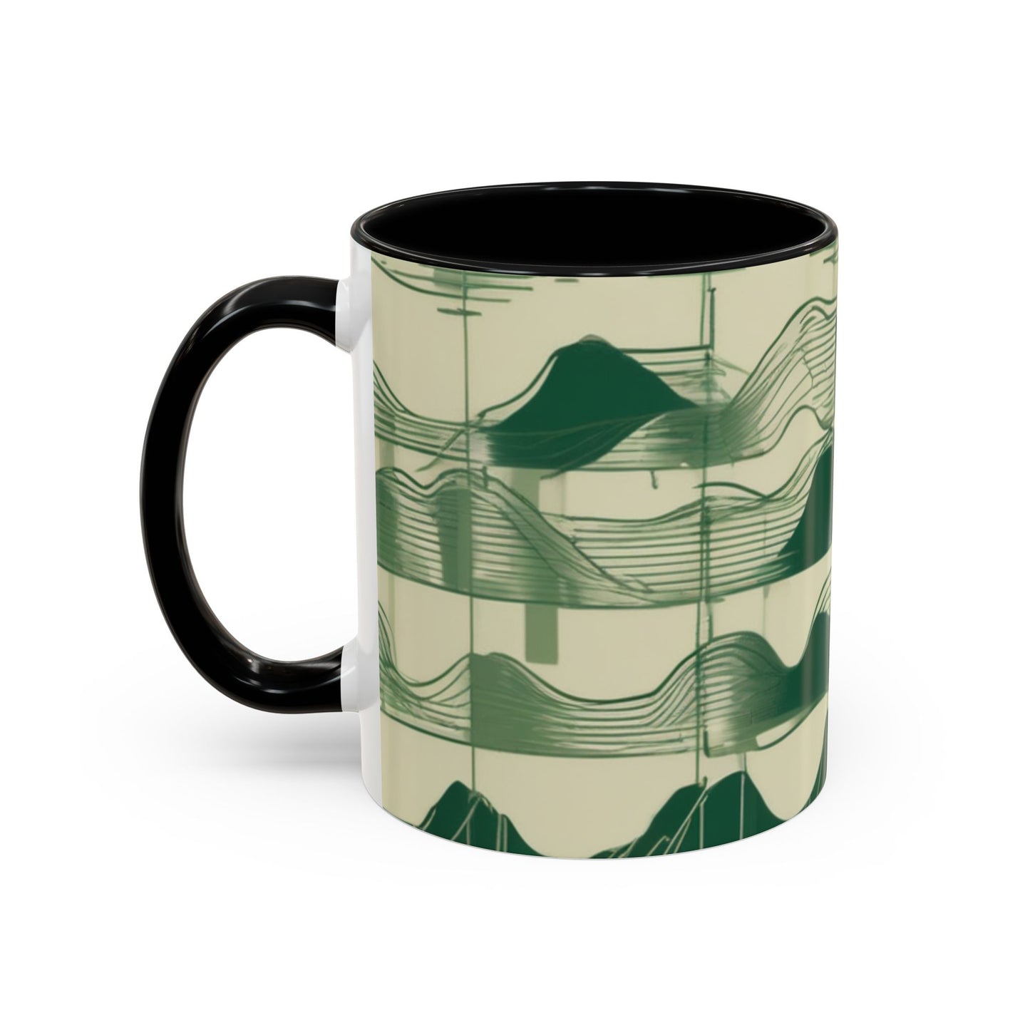 boostlete-mile-by-mile-pattern-audio-blueprint-0971 — Accent Mug 11/15oz