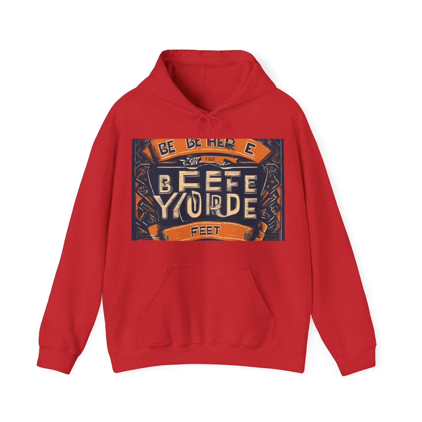 boostlete-field-day-type-be-where-your-feet-are-banner-engraved-0029 — Unisex Heavy Blend Hooded Sweatshirt (Gildan)