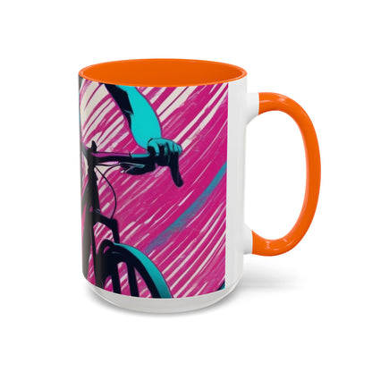 boostlete-field-day-scene-cyclist-glitch-engraved-0256 — Accent Mug 11oz/15oz