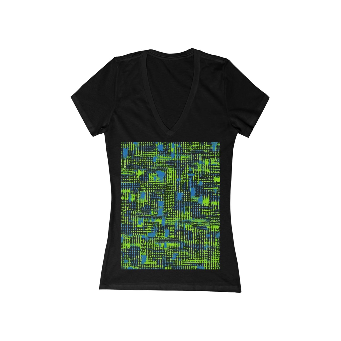 boostlete-pr-season-pattern-audio-industrial-0043 — Women's Deep V-Neck Tee (B+C 6035)