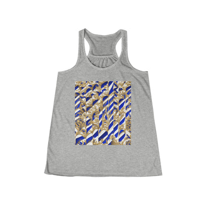 boostlete-iron-intent-pattern-stair-steps-engraved-0083 — Women's Flowy Racerback Tank (B+C 8800)
