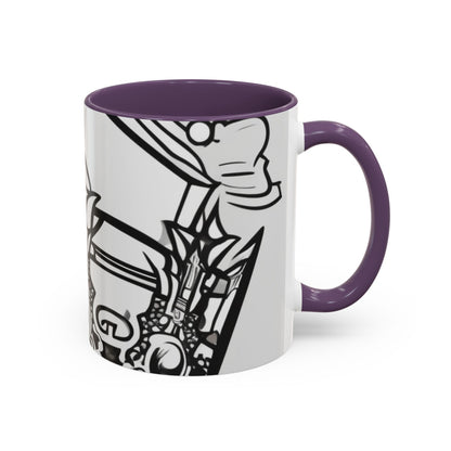 boostlete-quiet-power-icon-crown-outline-badge-0130 — Accent Mug 11oz/15oz
