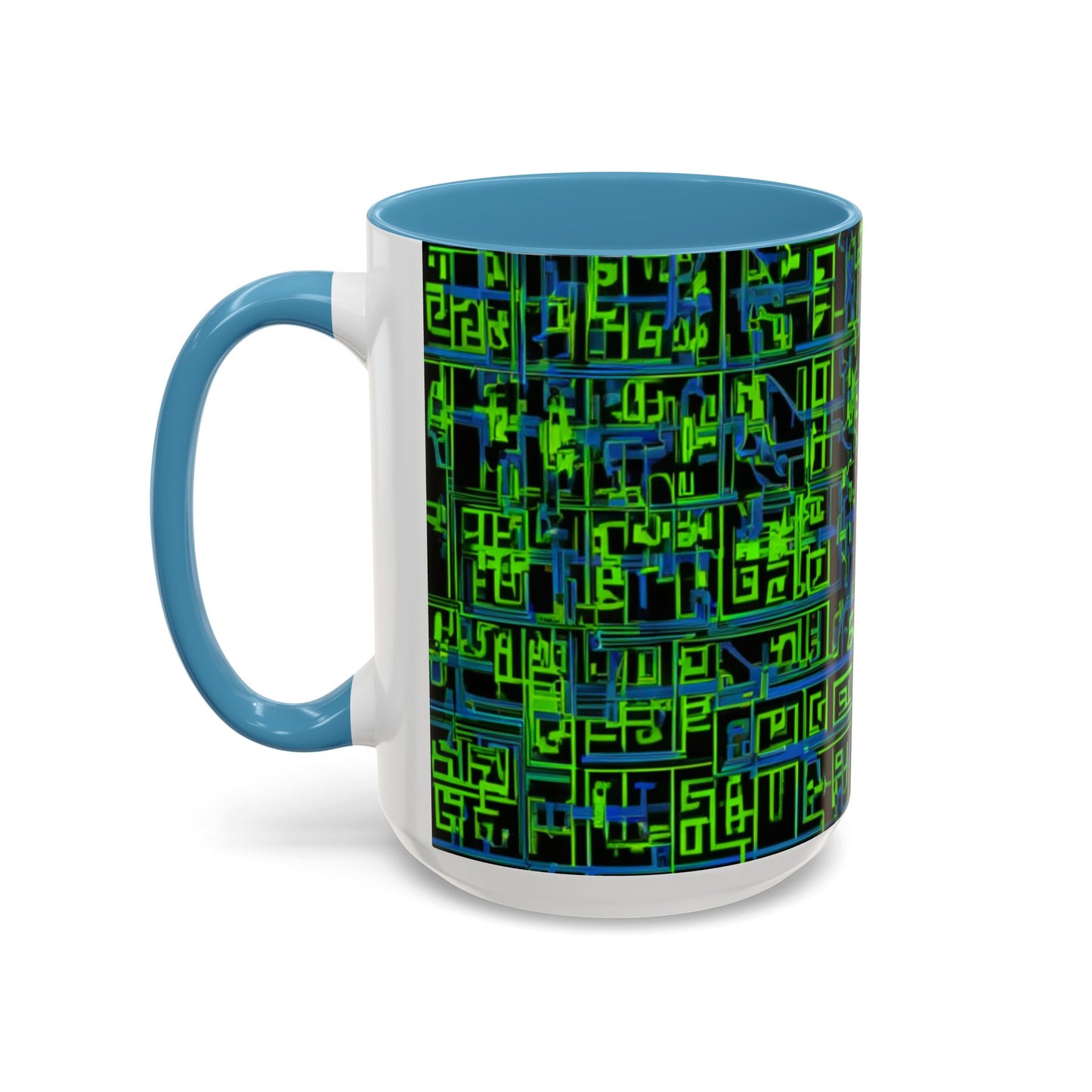 boostlete-mile-by-mile-pattern-plate-number-blueprint-0147 — Accent Mug 11oz/15oz