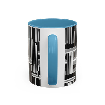 boostlete-recovery-progress-pattern-barcode-isometric-1023 — Accent Mug 11/15oz