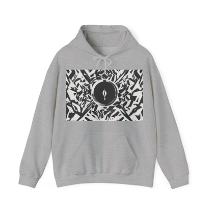 boostlete-am-crew-icon-flame-matte-geometric-0286 — Unisex Heavy Blend Hooded Sweatshirt (Gildan)