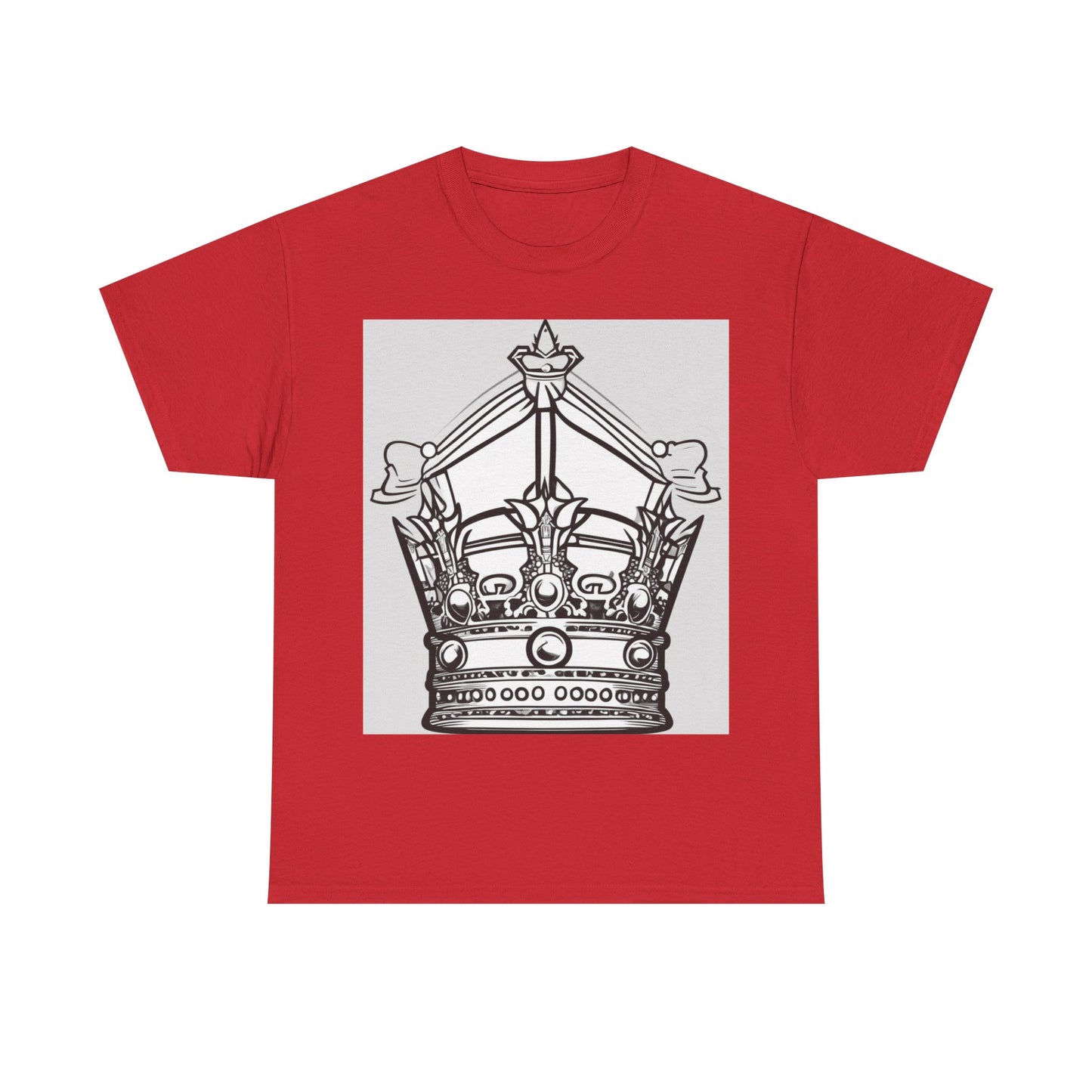 boostlete-quiet-power-icon-crown-outline-badge-0130 — Unisex Heavy Cotton Tee (Gildan 5000)