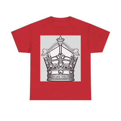 boostlete-quiet-power-icon-crown-outline-badge-0130 — Unisex Heavy Cotton Tee (Gildan 5000)