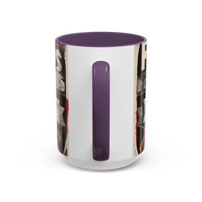 boostlete-mile-by-mile-type-focus-over-feelings-split-retro-0841 — Accent Mug 11/15oz