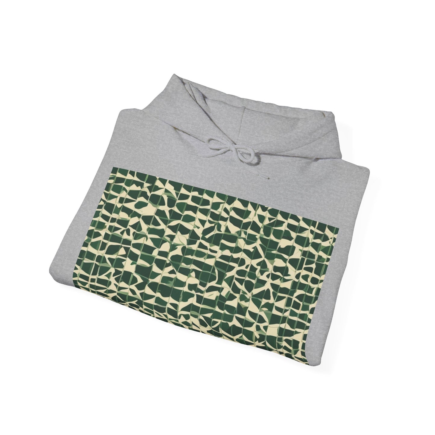 boostlete-iron-intent-pattern-plate-number-isometric-0099 — Unisex Heavy Blend Hooded Sweatshirt (Gildan)