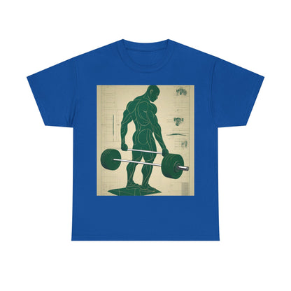 boostlete-recovery-progress-scene-deadlift-3d-blueprint-0236 — Unisex Heavy Cotton Tee (Gildan 5000)