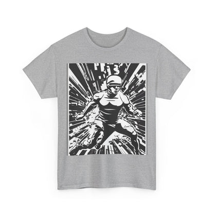 boostlete-field-day-scene-sprinter-halftone-bold-0148 — Unisex Heavy Cotton Tee (Gildan 5000)