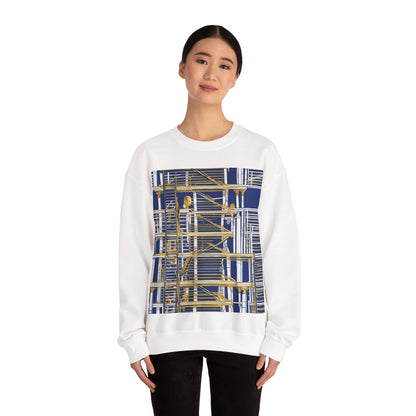 boostlete-rise-grind-icon-ladder-high-engraved-0238 — Unisex Heavy Blend Crewneck Sweatshirt (Gildan)