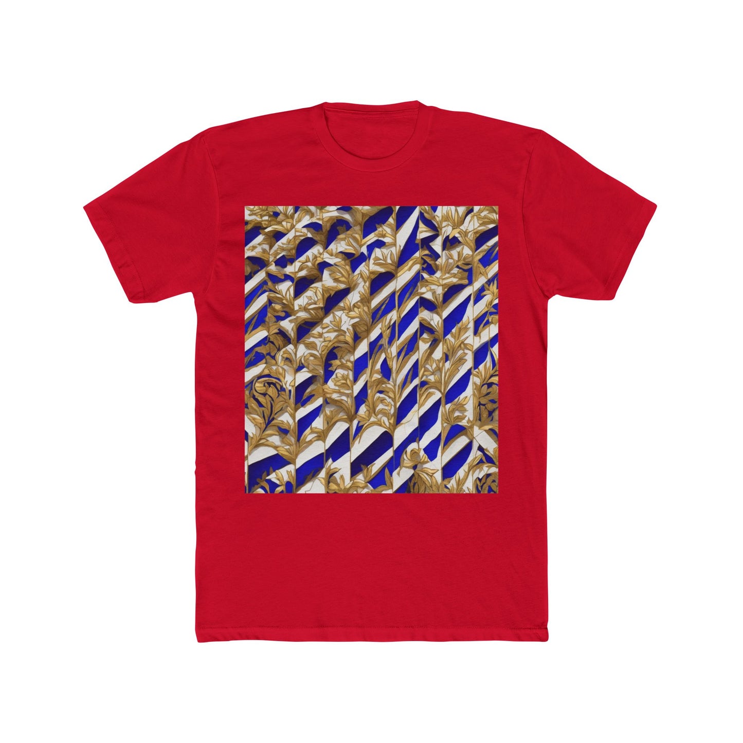 boostlete-iron-intent-pattern-stair-steps-engraved-0083 — Unisex Cotton Crew Tee (NL 3600)