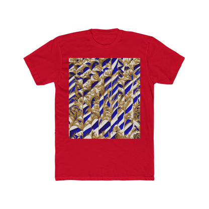 boostlete-iron-intent-pattern-stair-steps-engraved-0083 — Unisex Cotton Crew Tee (NL 3600)