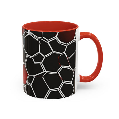 boostlete-quiet-power-pattern-hex-vector-0039 — Accent Mug 11/15oz