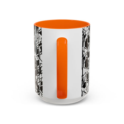 boostlete-field-day-pattern-micro-blueprint-0927 — Accent Mug 11/15oz