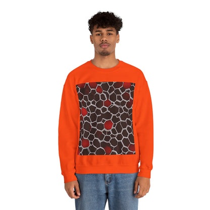 boostlete-quiet-power-pattern-hex-vector-0039 — Unisex Heavy Blend Crewneck (G18000)